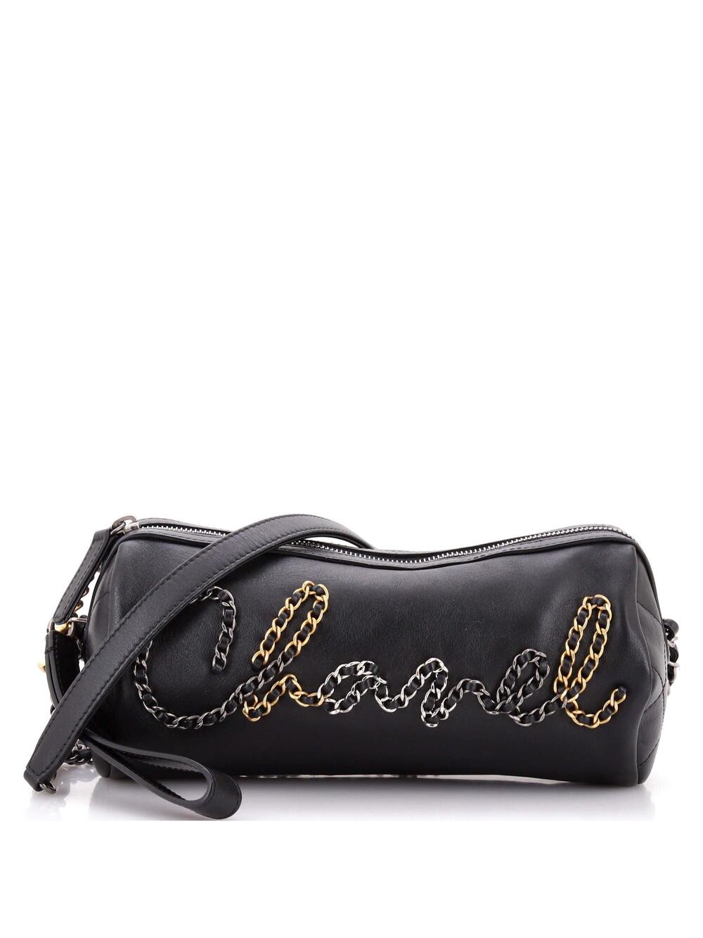 Chanel Chain Signe Bowling Bag Calfskin #243638C31B